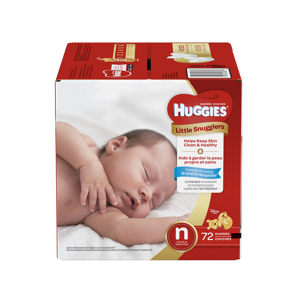 Huggies Little Snugglers Baby Diapers Size Newborn 72ct