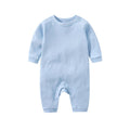 Jomixa Unisex Baby Outfit Newborn Hospital Outfit Infant Girl Clothes Long Sleeve 100% Cotton Baby Clothes Jumpsuit (Blue 0-3 Months)