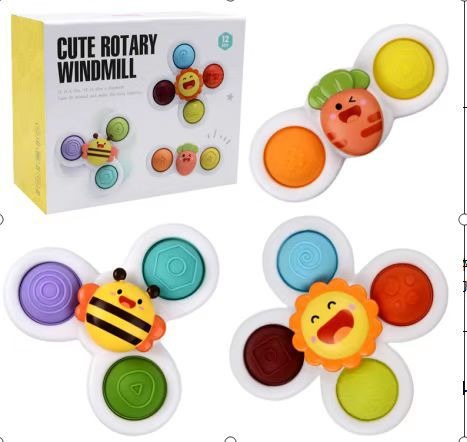 Hot Selling Suction Cup Spinner Toys Baby Fidget Spinner Toy Spinning Toys for Toddlers