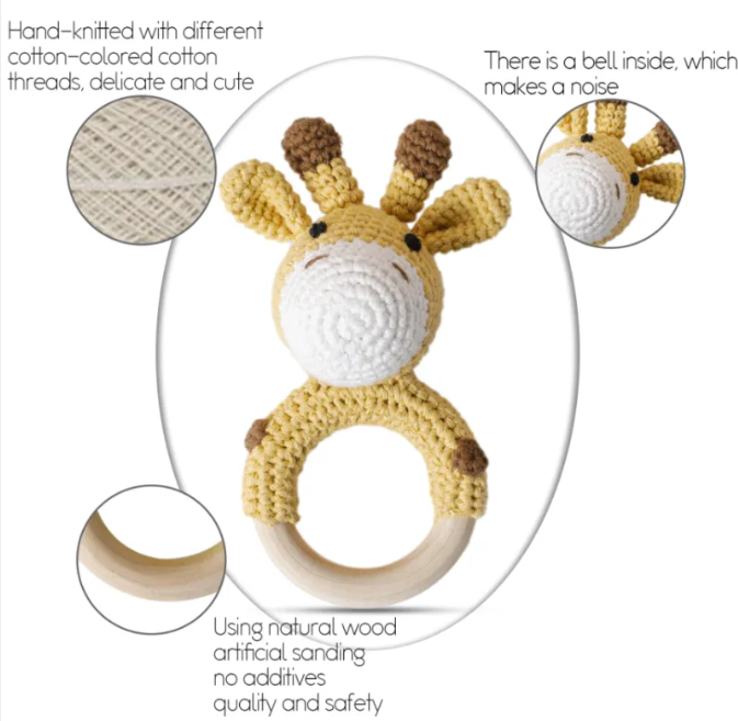 Handwoven Baby Rattle Bracelet