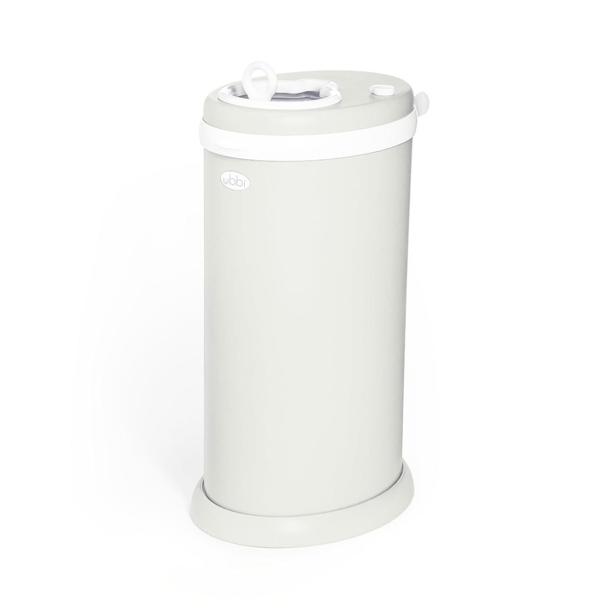Ubbi Stainless Steel Diaper Pail, No Special Bags, Odor-Locking, White
