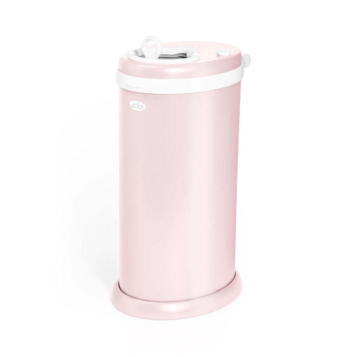 Ubbi Stainless Steel Diaper Pail, No Special Bags, Odor-Locking, White