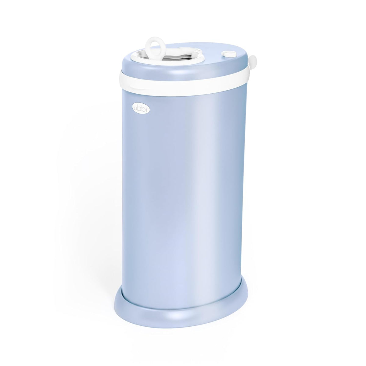 Ubbi Stainless Steel Diaper Pail, No Special Bags, Odor-Locking, White