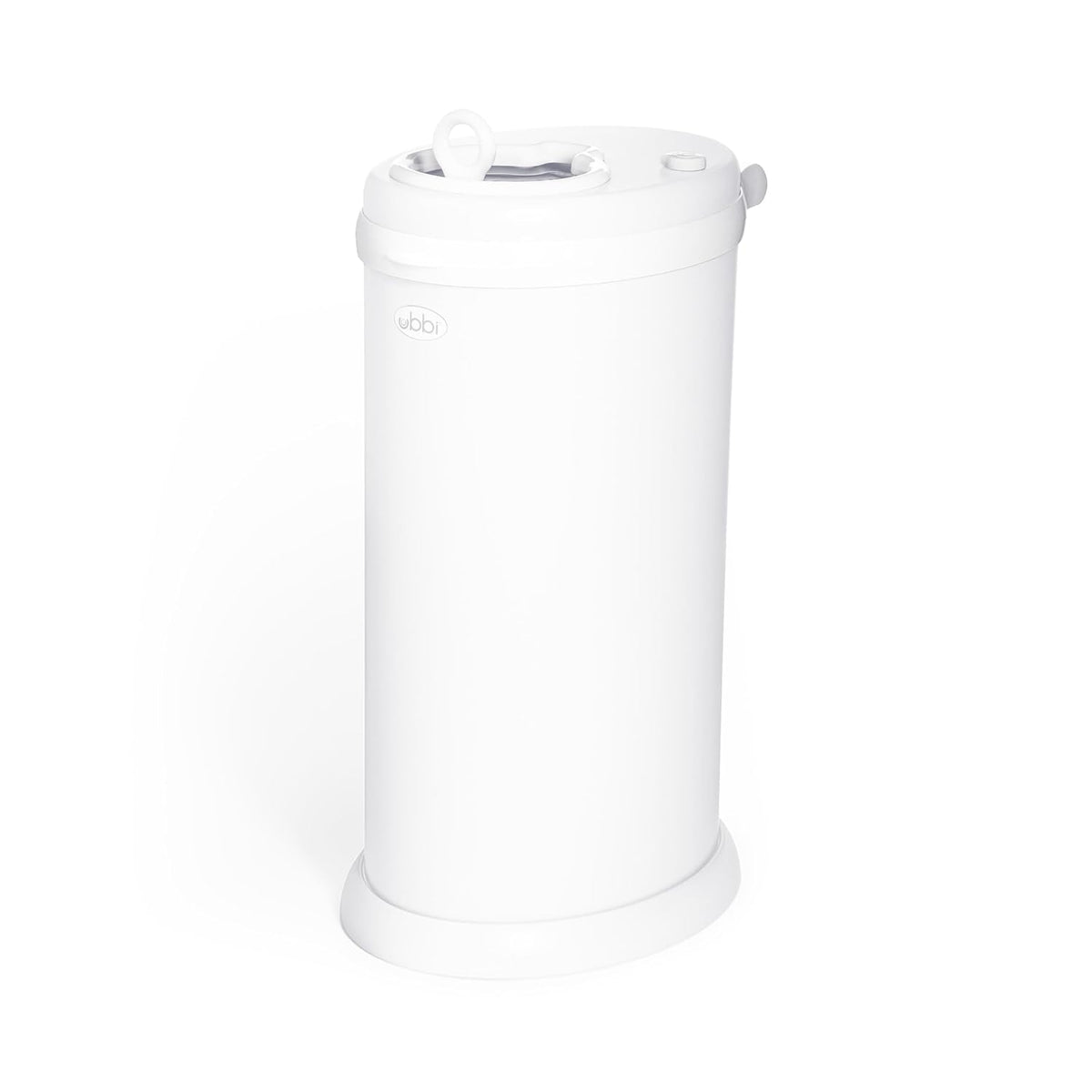 Ubbi Stainless Steel Diaper Pail, No Special Bags, Odor-Locking, White