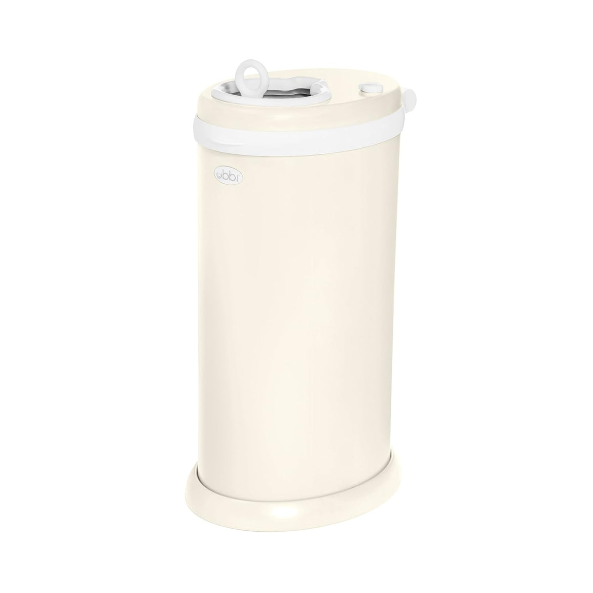 Ubbi Stainless Steel Diaper Pail, No Special Bags, Odor-Locking, White