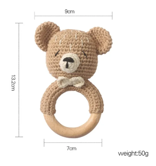 Handwoven Baby Rattle Bracelet