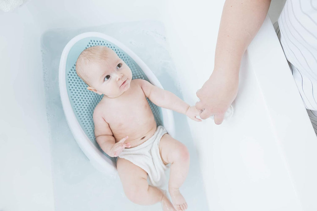 Angelcare Soft-Touch Baby Bath Support & Rinser Bundle, Aqua