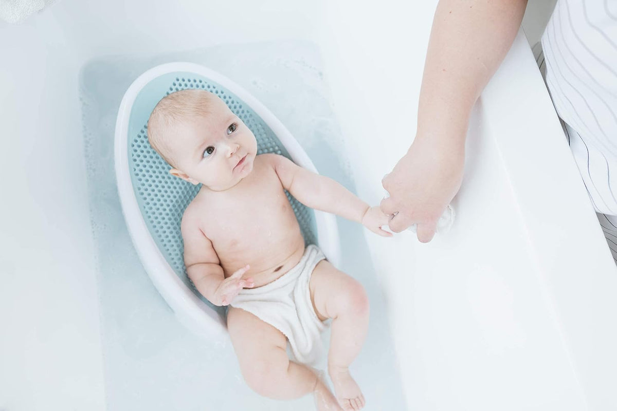 Angelcare Soft-Touch Baby Bath Support & Rinser Bundle, Aqua
