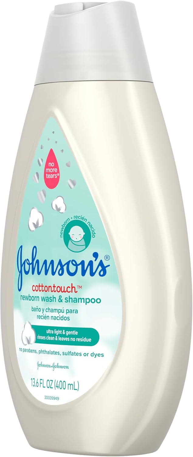 Johnson's Baby Comfort Touch Newborn Baby Wash & Shampoo, 13.6 fl oz