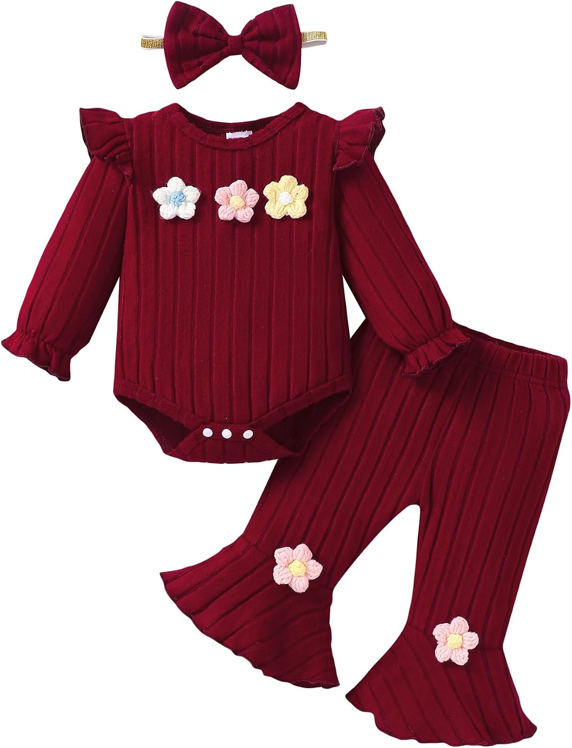 Mioglrie Newborn Baby Girl Clothes Infant Fall Winter Outfits for Girls