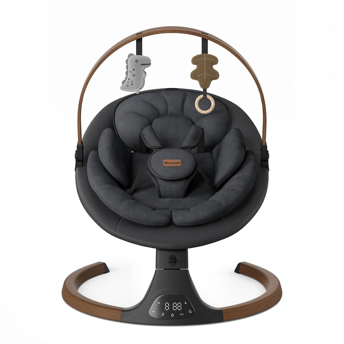 Monamii Baby Swings for Infants, Bluetooth Infant Swing with Music Speaker