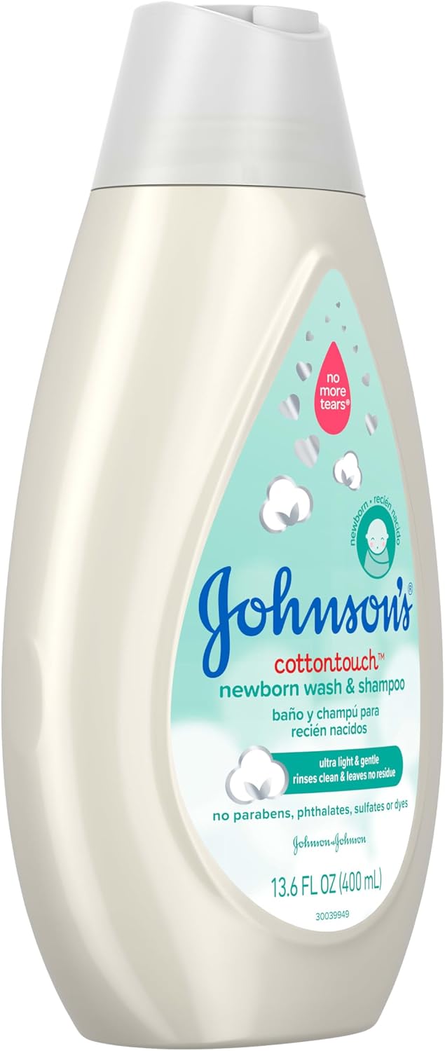 Johnson's Baby Comfort Touch Newborn Baby Wash & Shampoo, 13.6 fl oz