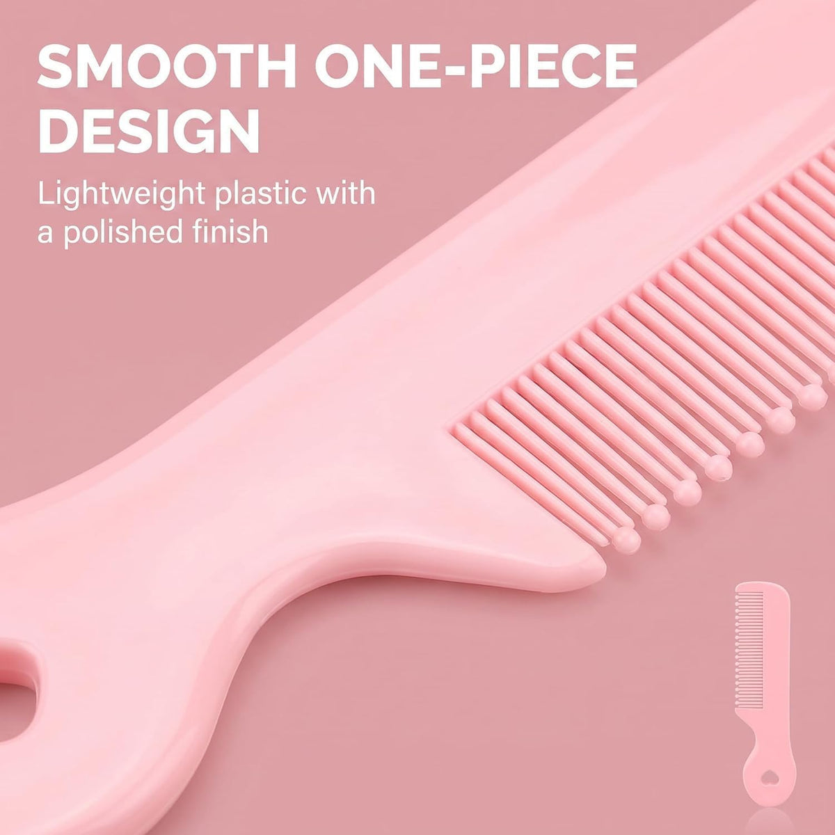 8Pcs Colorful Round Tip Bristles Baby Cute Comb Baby Grooming For Sensitive Scalp Skin, for Nursery Newborn Infant Girl Boy Kids Comb Grooming and Healthcare Kits
