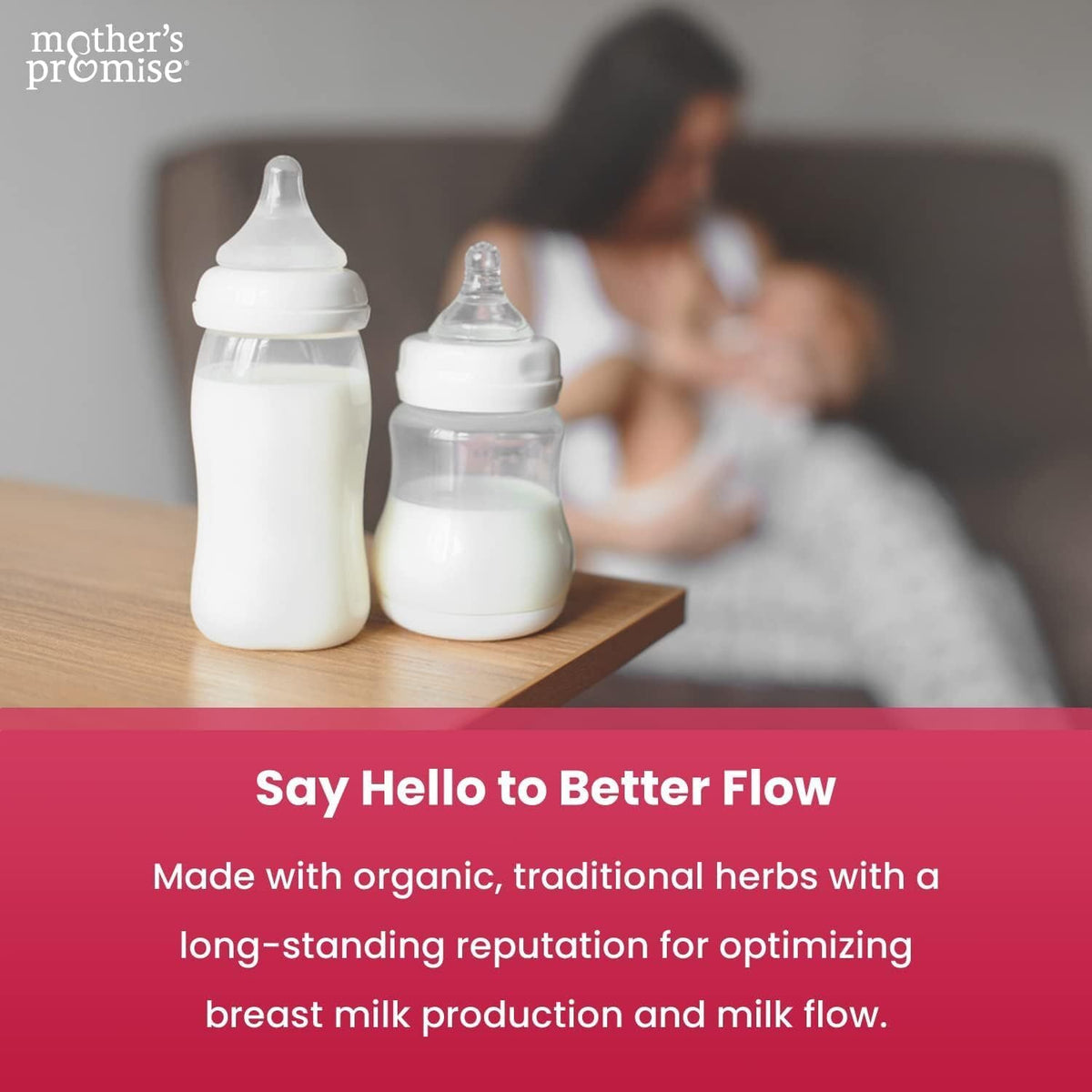 Mother's Promise Lactation Supplement, Breastfeeding Essentials & Milk Supply Booster, 120 Capsules