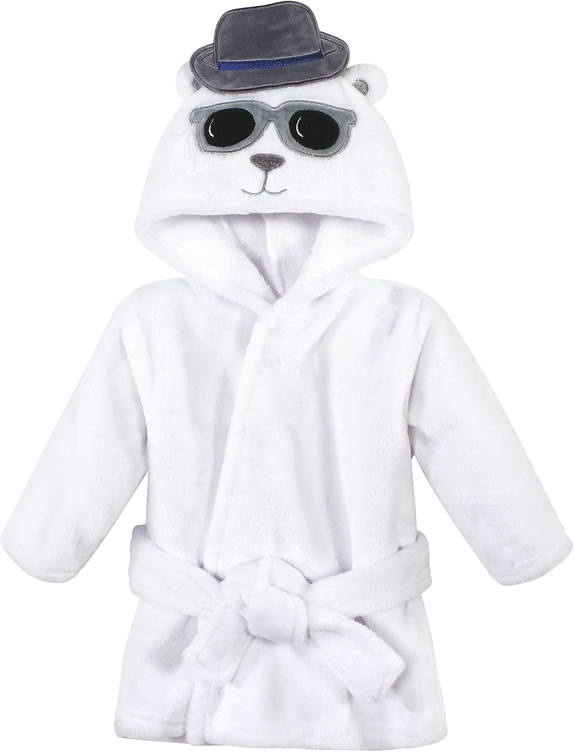 Hudson Baby Unisex Baby Plush Animal Face Bathrobe