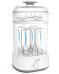 Bottle Sterilizer Baby Bottle Steam Sterilizer Electric Baby Bottle Sanitizer with Timer for Baby Bottles Pacifiers Pump Parts