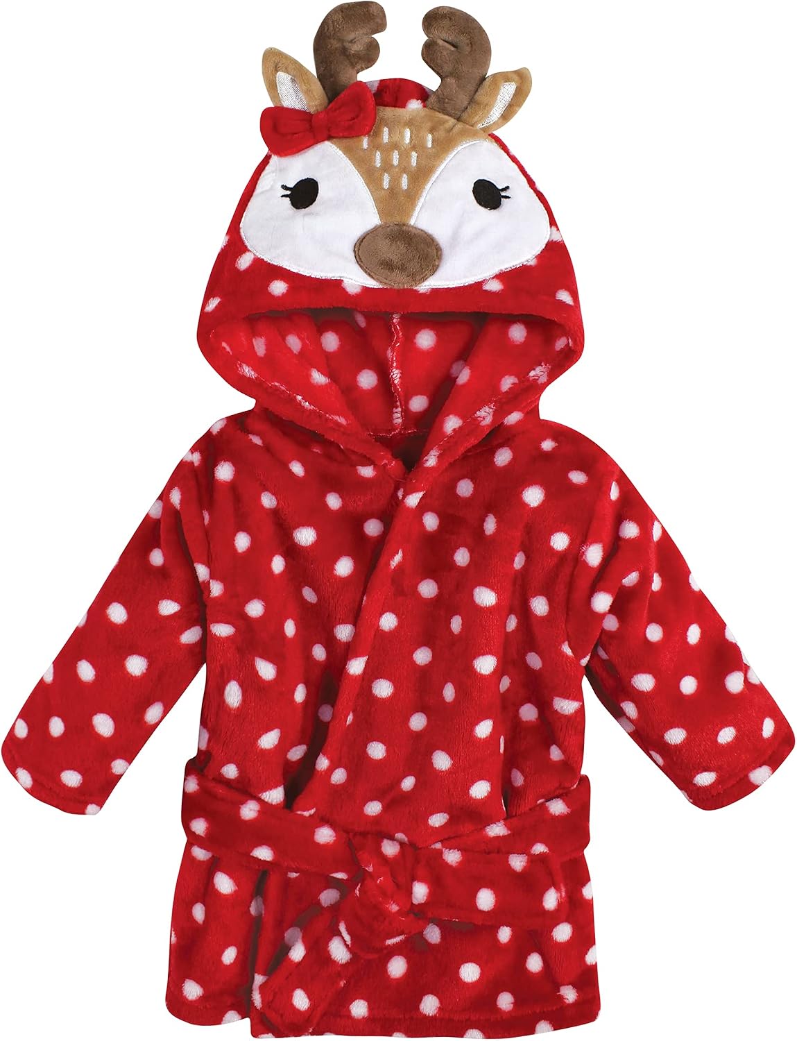Hudson Baby Unisex Baby Plush Animal Face Bathrobe