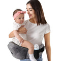 HKAI Baby Hip Carrier,Baby Carrier with Adjustable Waistband & Breathable Mesh, Ergonomic Carrier with Non-Slip Hip Seat Surface for Newborns & Toddlers (Grey)