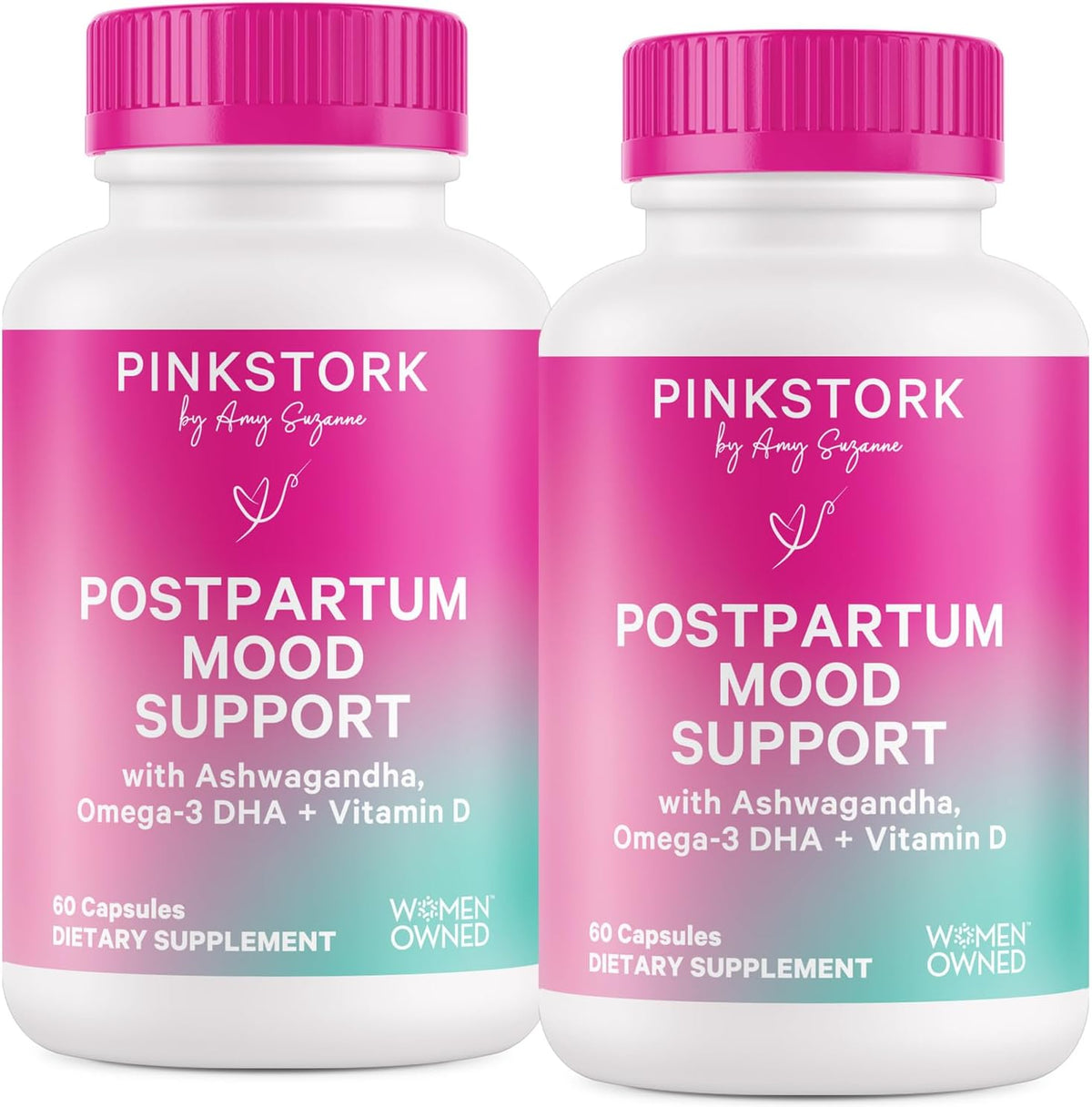 Pink Stork Postpartum Mood Support, 30-Day Supply