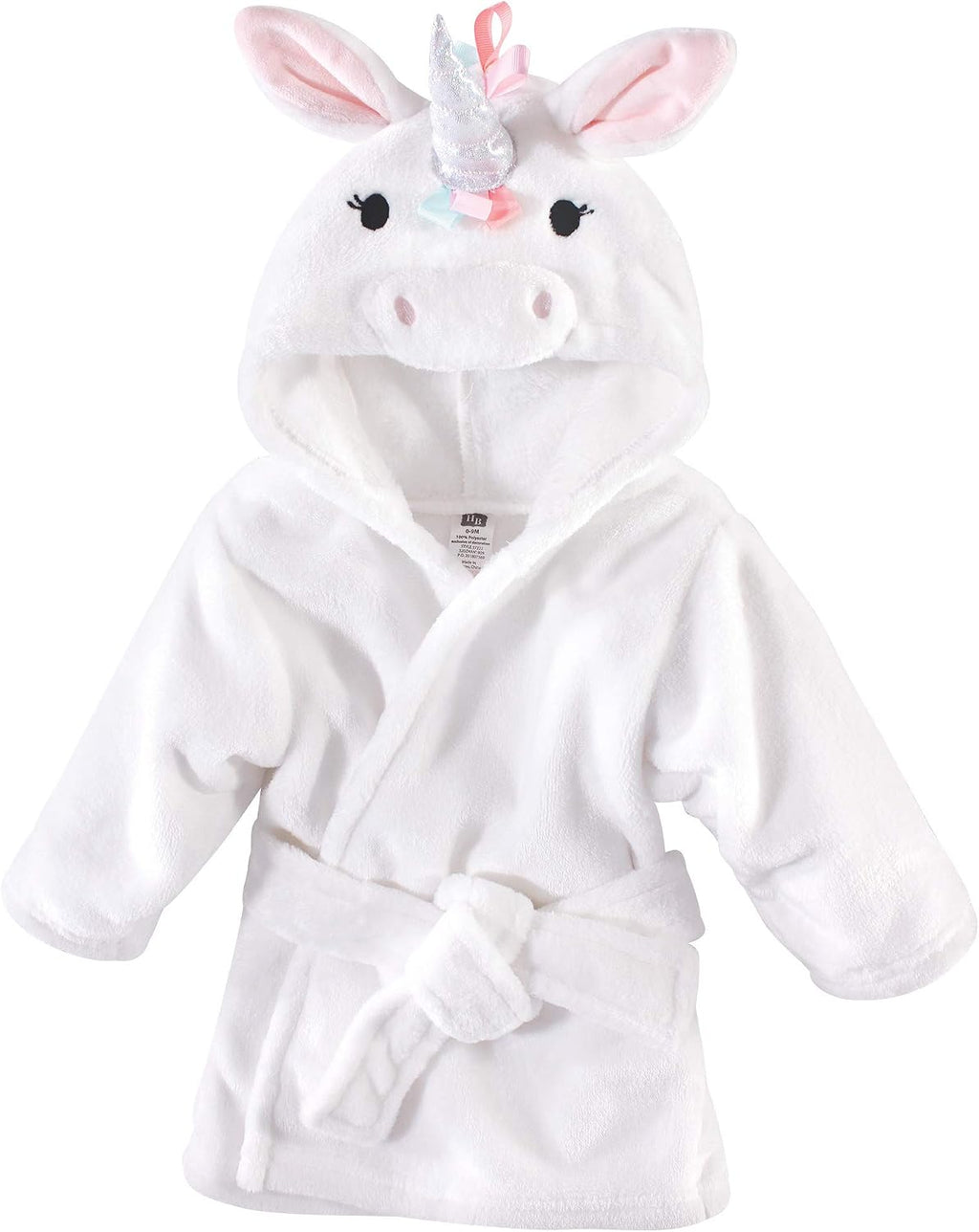 Hudson Baby Unisex Baby Plush Animal Face Bathrobe