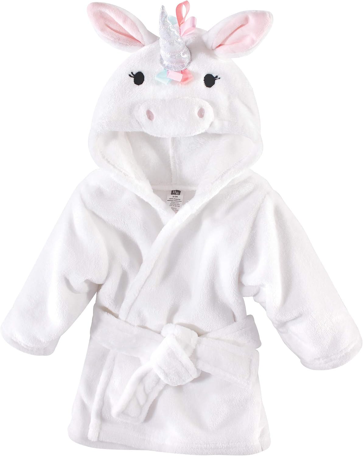 Hudson Baby Unisex Baby Plush Animal Face Bathrobe