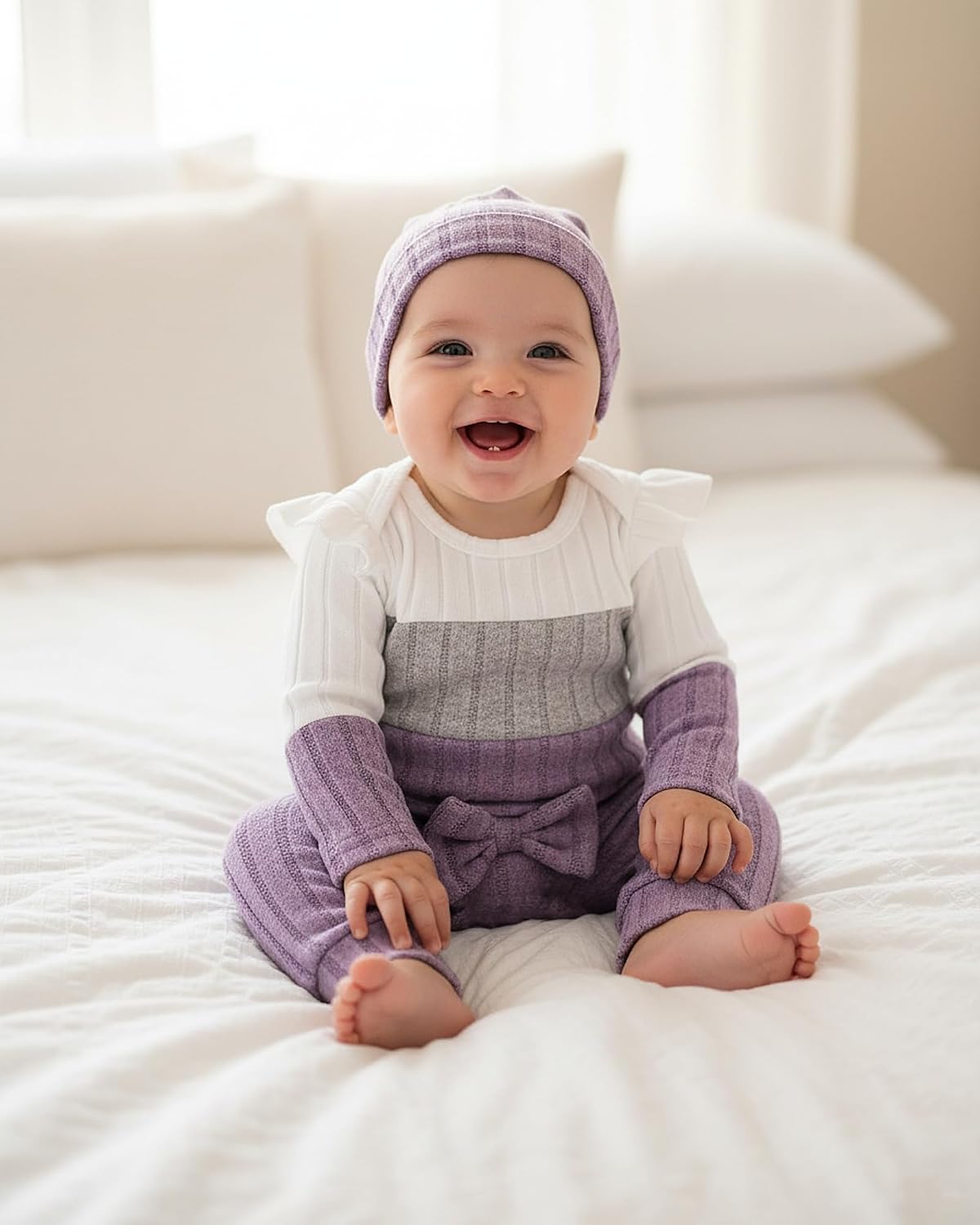 Mioglrie Newborn Baby Girl Clothes Infant Fall Winter Outfits for Girls