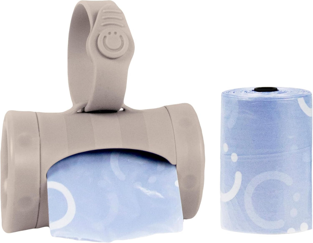 Ubbi Retractable Bag Dispenser for Diaper Bag, Gray