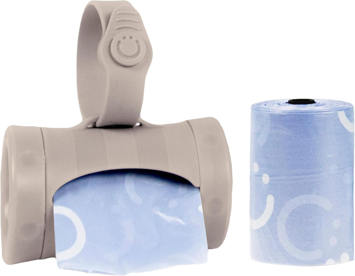 Ubbi Retractable Bag Dispenser for Diaper Bag, Gray
