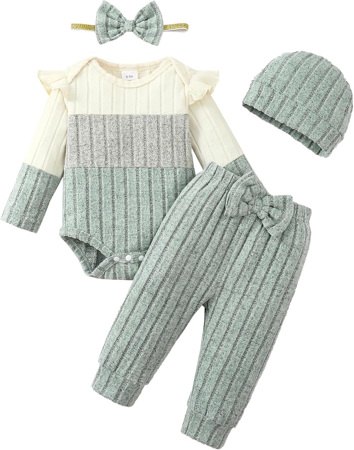 Mioglrie Newborn Baby Girl Clothes Infant Fall Winter Outfits for Girls