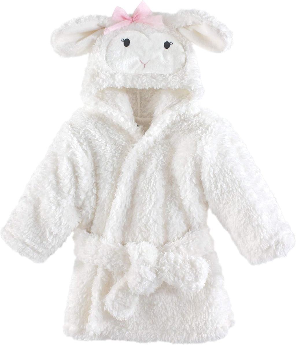 Hudson Baby Unisex Baby Plush Animal Face Bathrobe