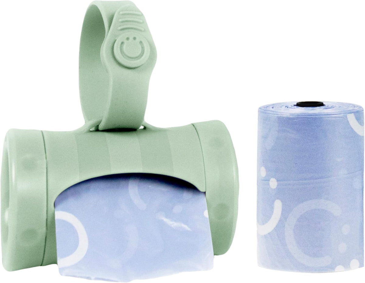 Ubbi Retractable Bag Dispenser for Diaper Bag, Gray