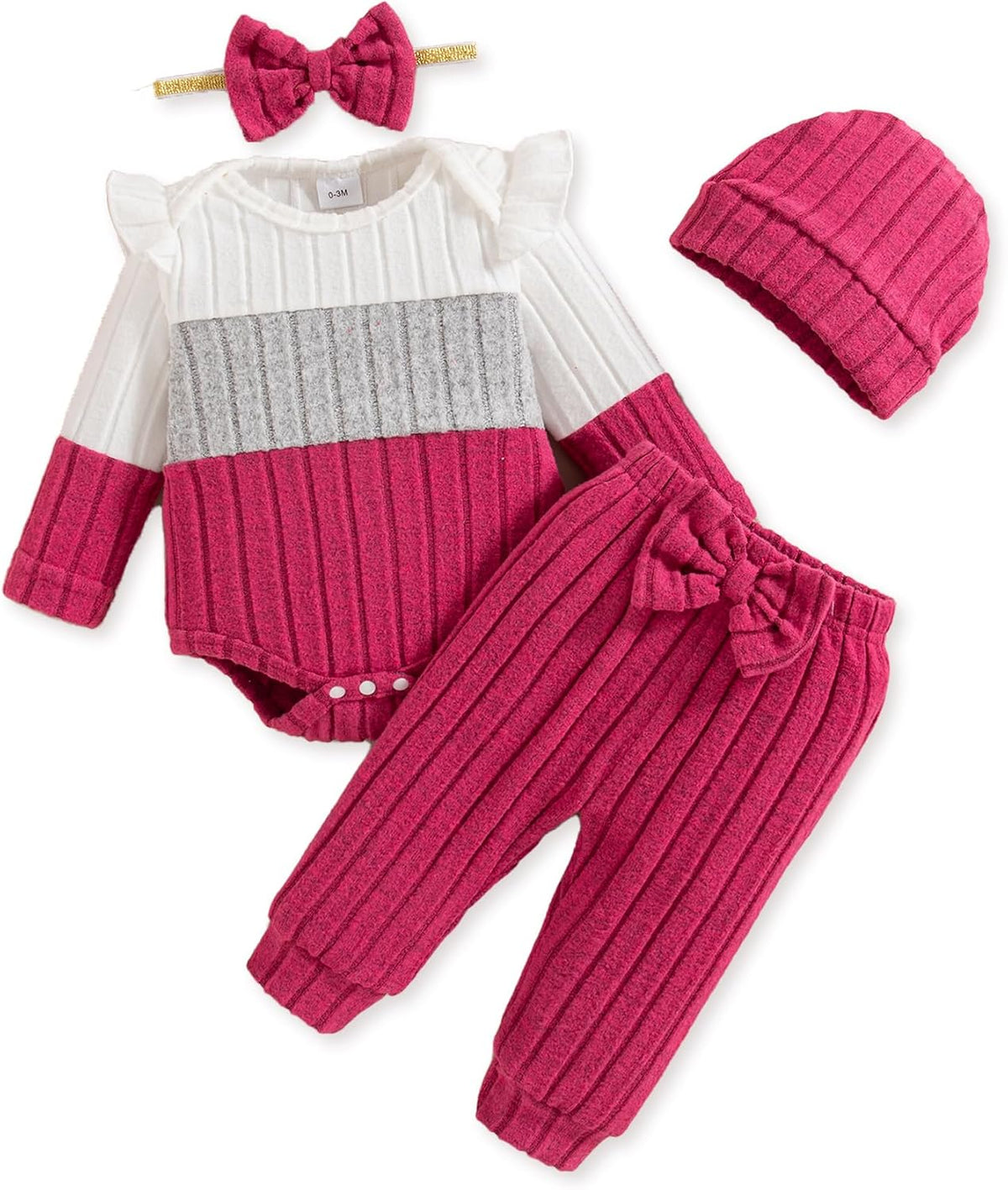 Mioglrie Newborn Baby Girl Clothes Infant Fall Winter Outfits for Girls
