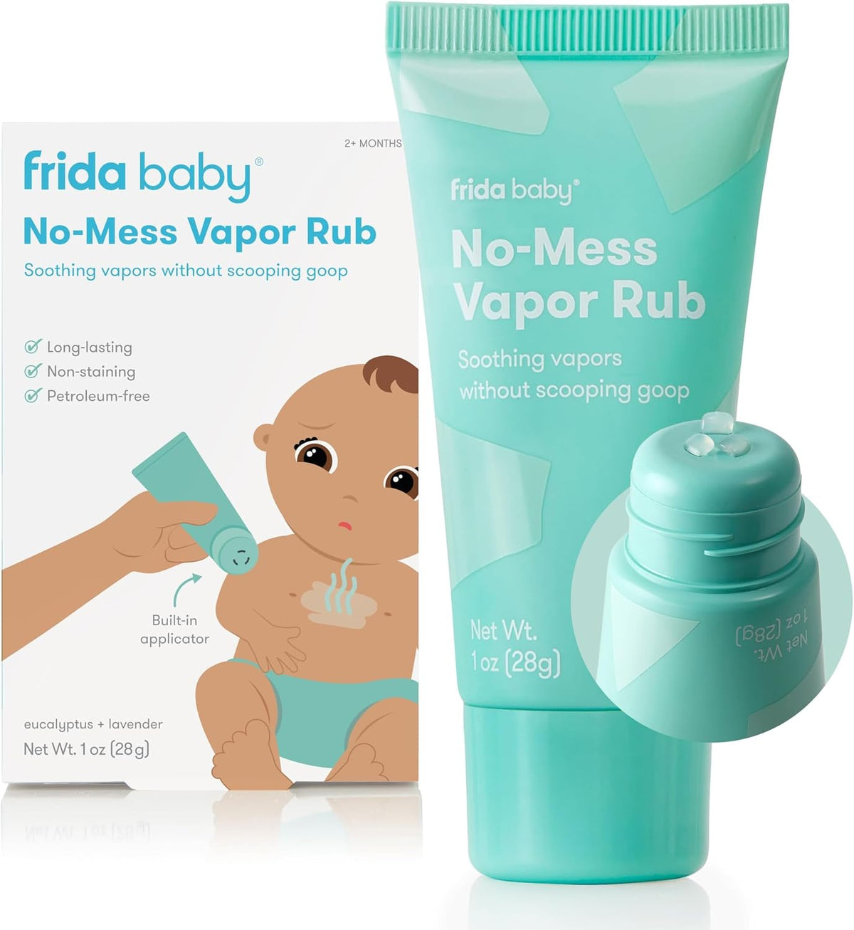 Frida Baby No-Mess Vapor Rub for Chest, Neck, Back + Foot, Lavender