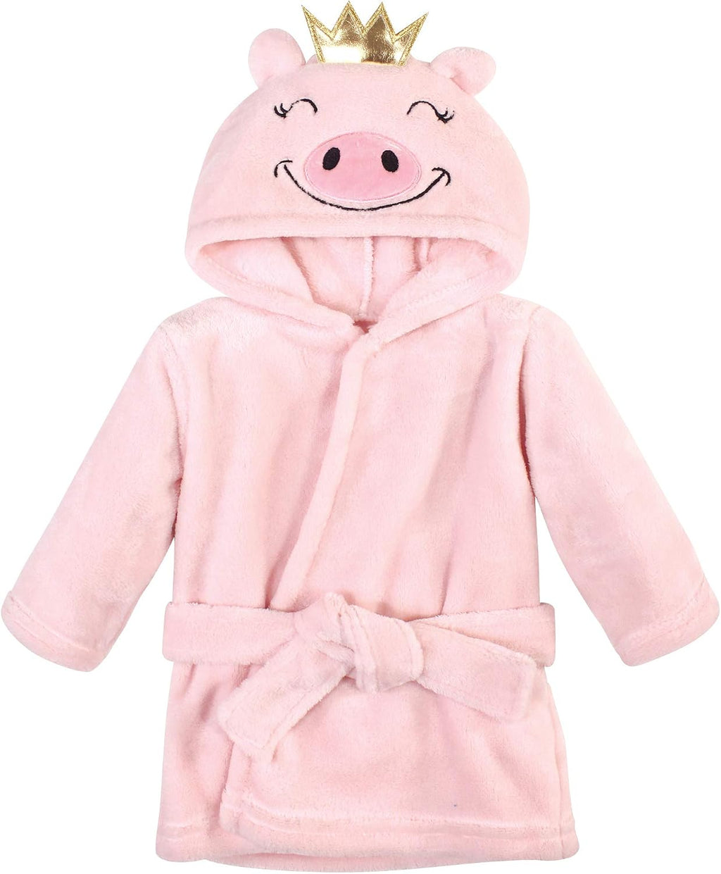 Hudson Baby Unisex Baby Plush Animal Face Bathrobe