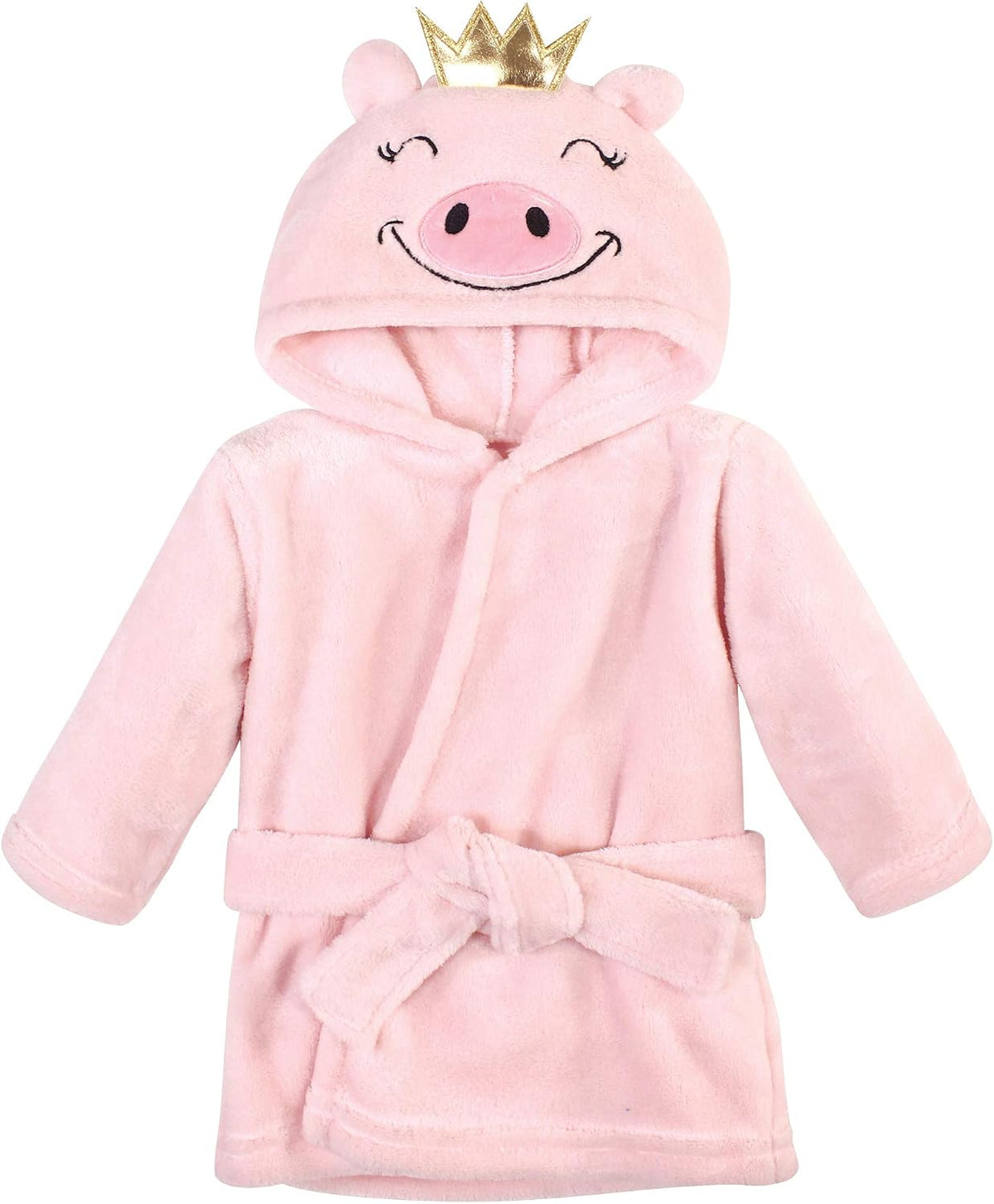 Hudson Baby Unisex Baby Plush Animal Face Bathrobe