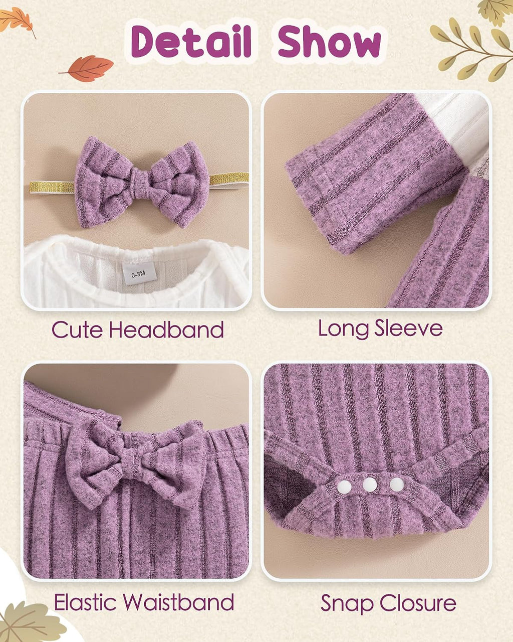 Mioglrie Newborn Baby Girl Clothes Infant Fall Winter Outfits for Girls