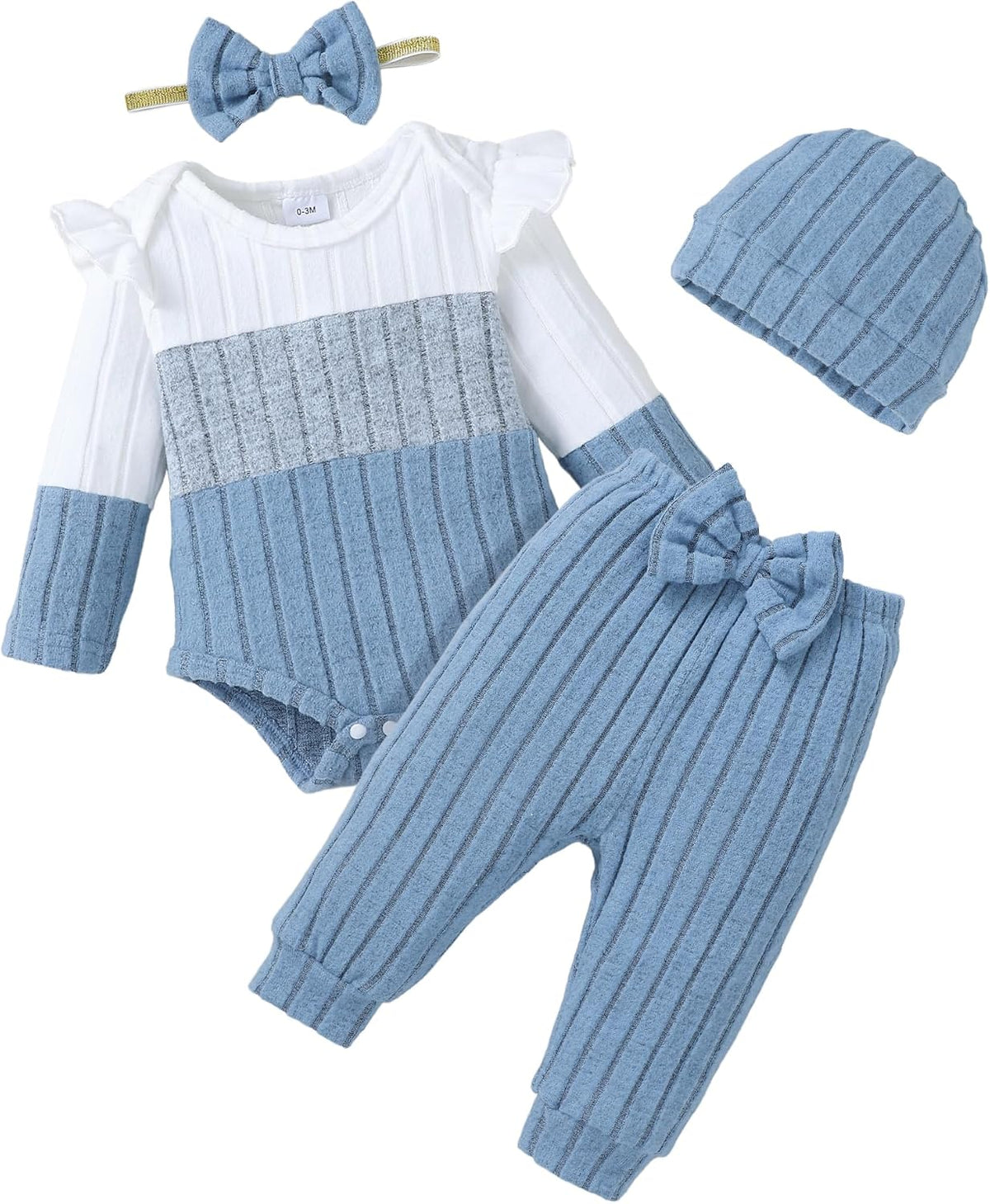 Mioglrie Newborn Baby Girl Clothes Infant Fall Winter Outfits for Girls