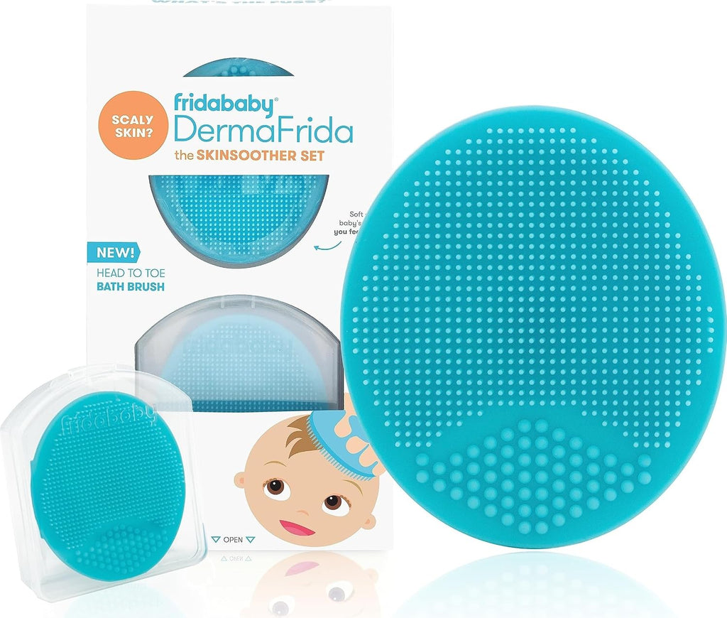 Frida Baby DermaFrida SkinSoother Baby Bath Brush, 2 Pack, Skin Treatment