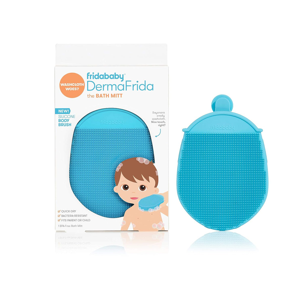 Frida Baby DermaFrida SkinSoother Baby Bath Brush, 2 Pack, Skin Treatment