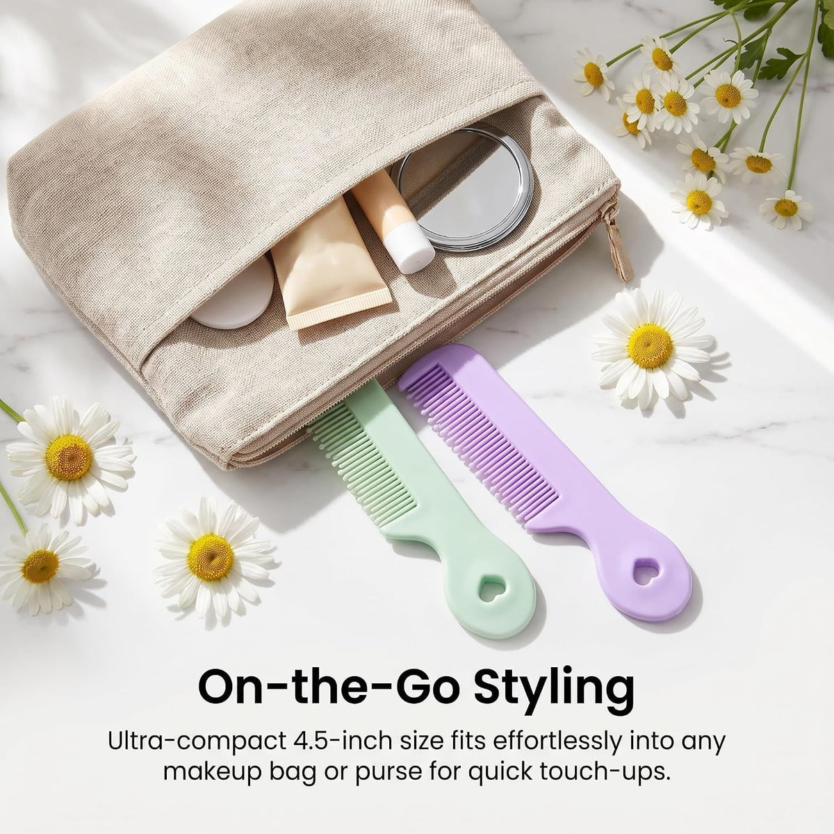 8Pcs Colorful Round Tip Bristles Baby Cute Comb Baby Grooming For Sensitive Scalp Skin, for Nursery Newborn Infant Girl Boy Kids Comb Grooming and Healthcare Kits