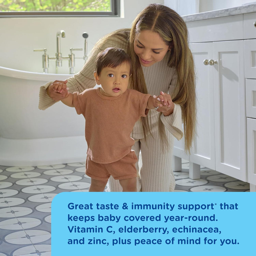 Mommy's Bliss Organic Baby Elderberry Drops, Immune Support with Vitamins, Prebiotics, Zinc & Organic Echinacea, Age 4 Months +, 3 Fl Oz (36 Servings)