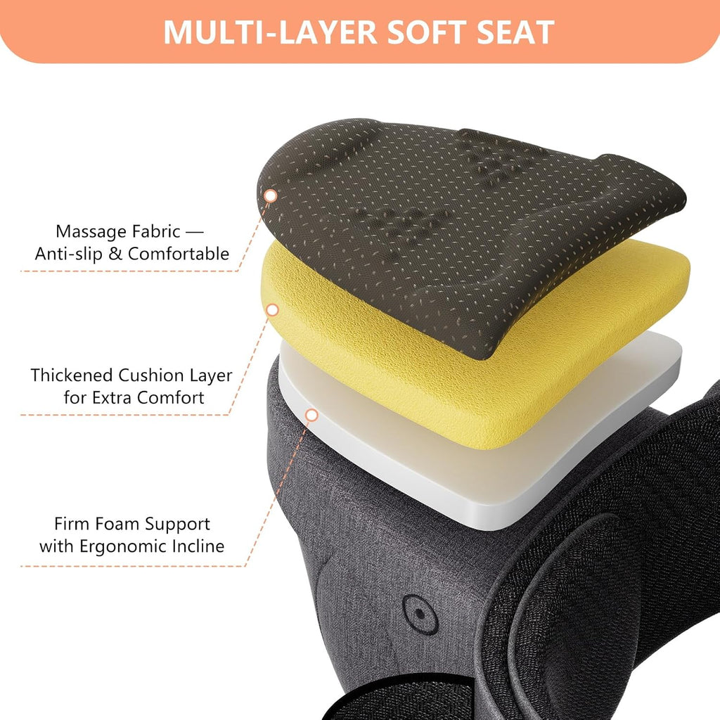 HKAI Baby Hip Carrier,Baby Carrier with Adjustable Waistband & Breathable Mesh, Ergonomic Carrier with Non-Slip Hip Seat Surface for Newborns & Toddlers (Grey)