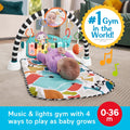 Fisher-Price Glow and Grow Kick & Play Piano Gym, Blue