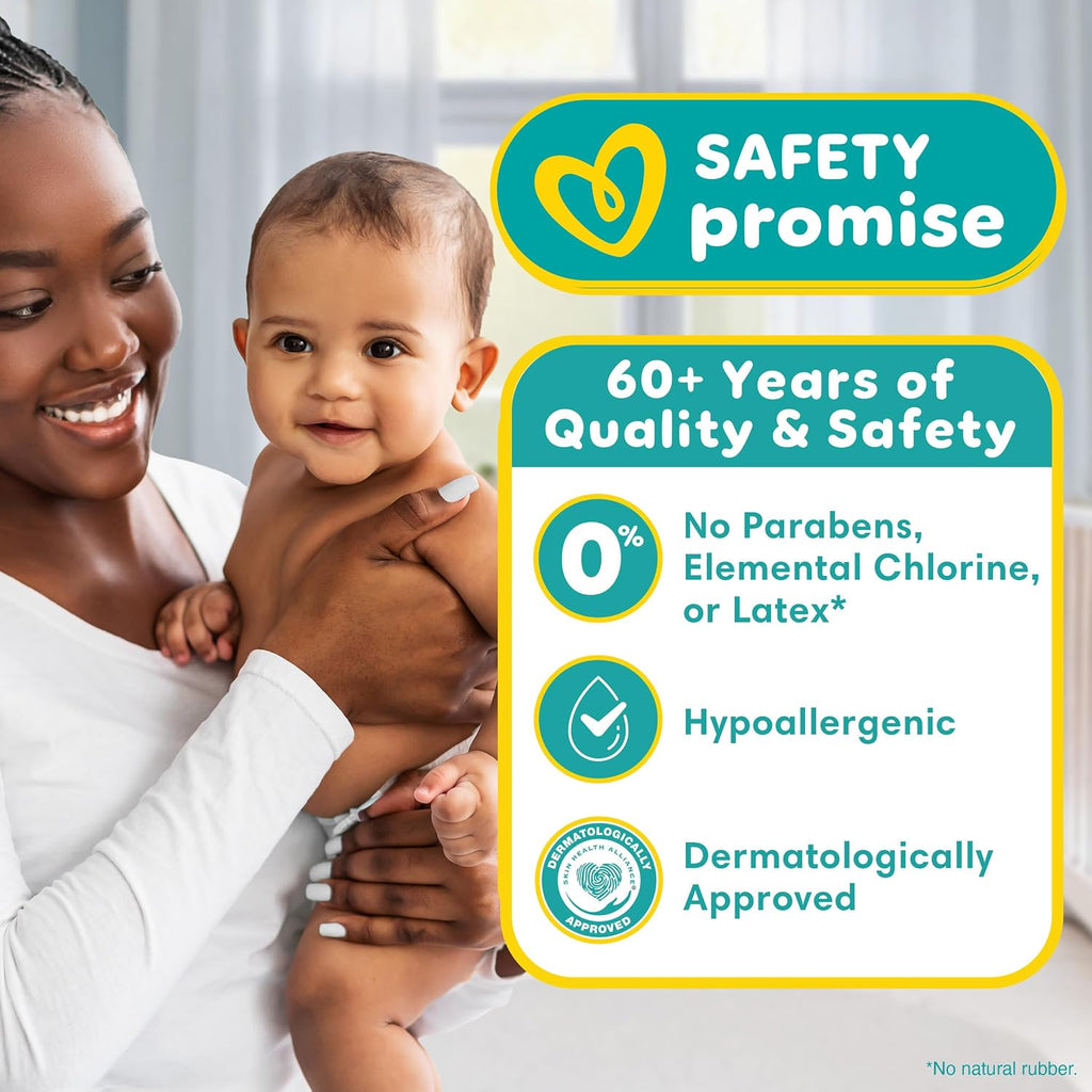 Pampers Baby Dry Ultra Cushiony Diapers, Size 1 (8-14 lbs), 120 Count, Up to 100% Leakproof