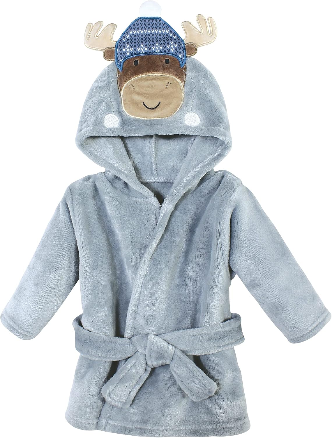 Hudson Baby Unisex Baby Plush Animal Face Bathrobe
