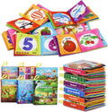 Dr.Rapeti 6 Pack Soft Books, Cloth Book, Bath Book, Baby Book, Crinkle Book