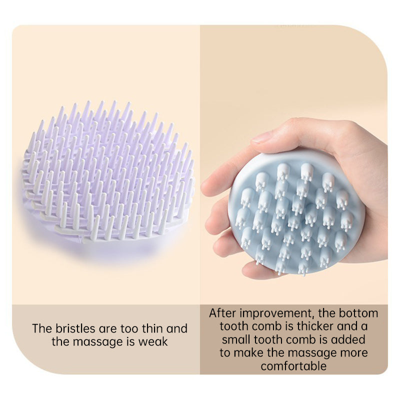 Baby Silicone Shampoo Scalp Massage Body Clean Scrub Feel Bath Brush